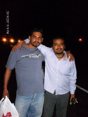 yo con el mexicano perdido en Ecuador