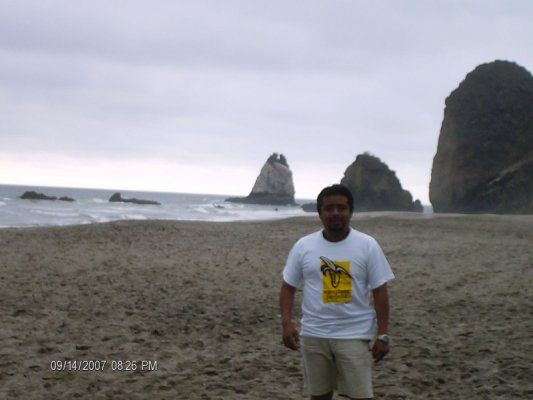 Una playa muy fria