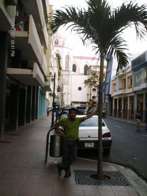 En una calle de Guayaquil